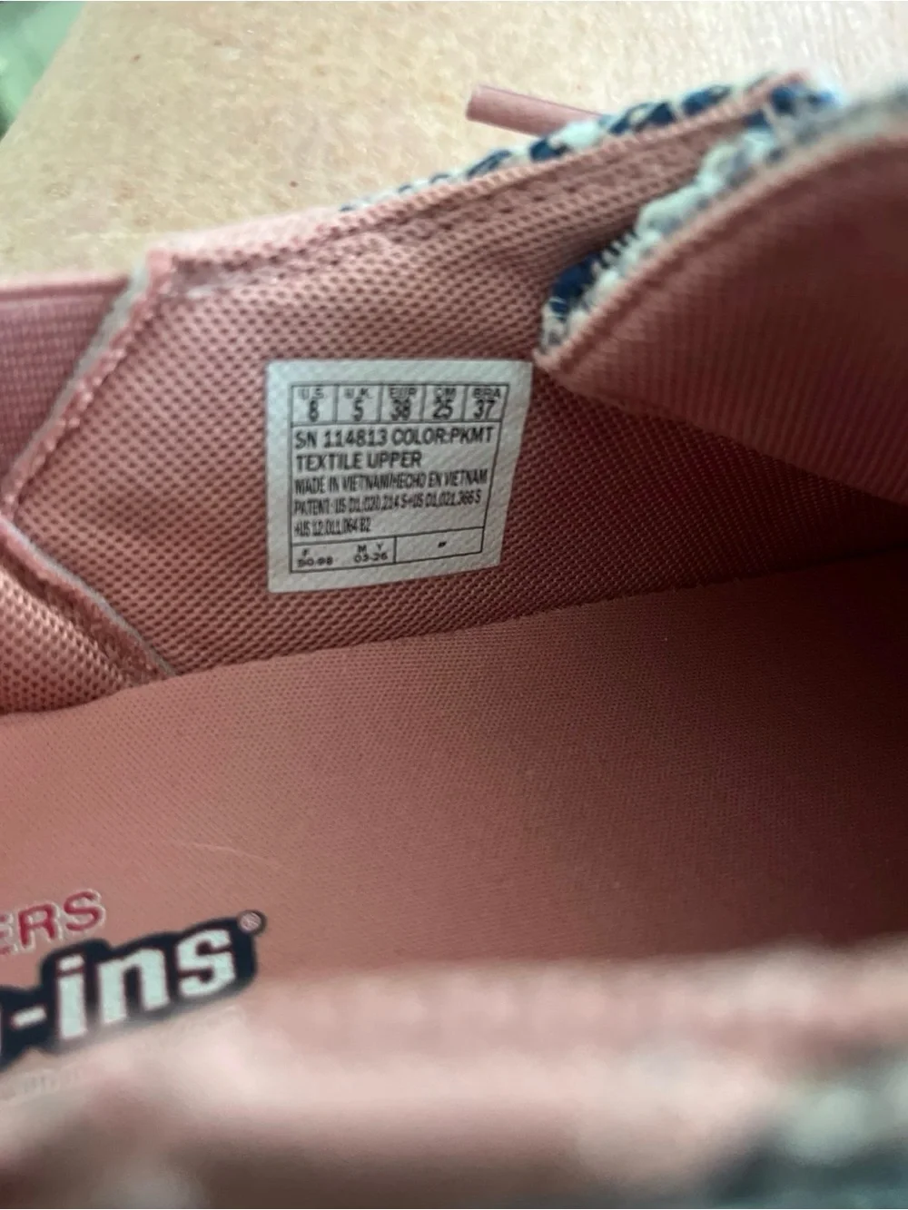 Skechers Slip-ins: BOBS Skip Cute August Air Pink Sz 8 Excellent